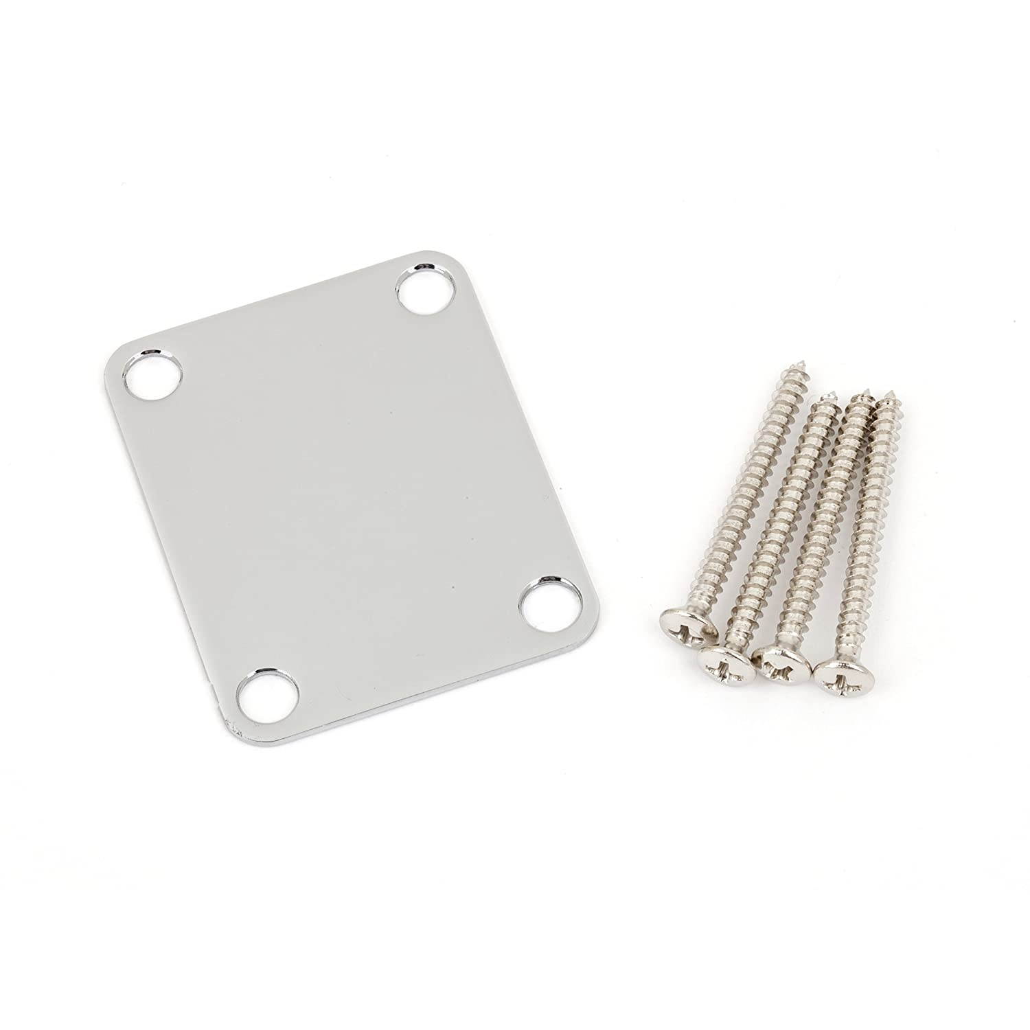 Fender 4-Bolt Vintage-Style Neck Plate Plain - Chrome