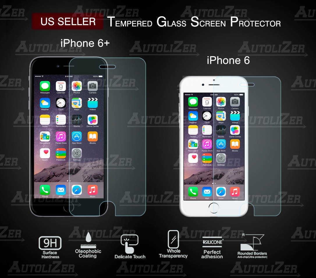 iPhone 6 / 6S 4.7 inch 4.7" Tempered Glass Screen Protector Ultra Transparency, 8-9 H Hardness, Extreme Sensitivity Touch, Anti-smudge, Bubble-Free