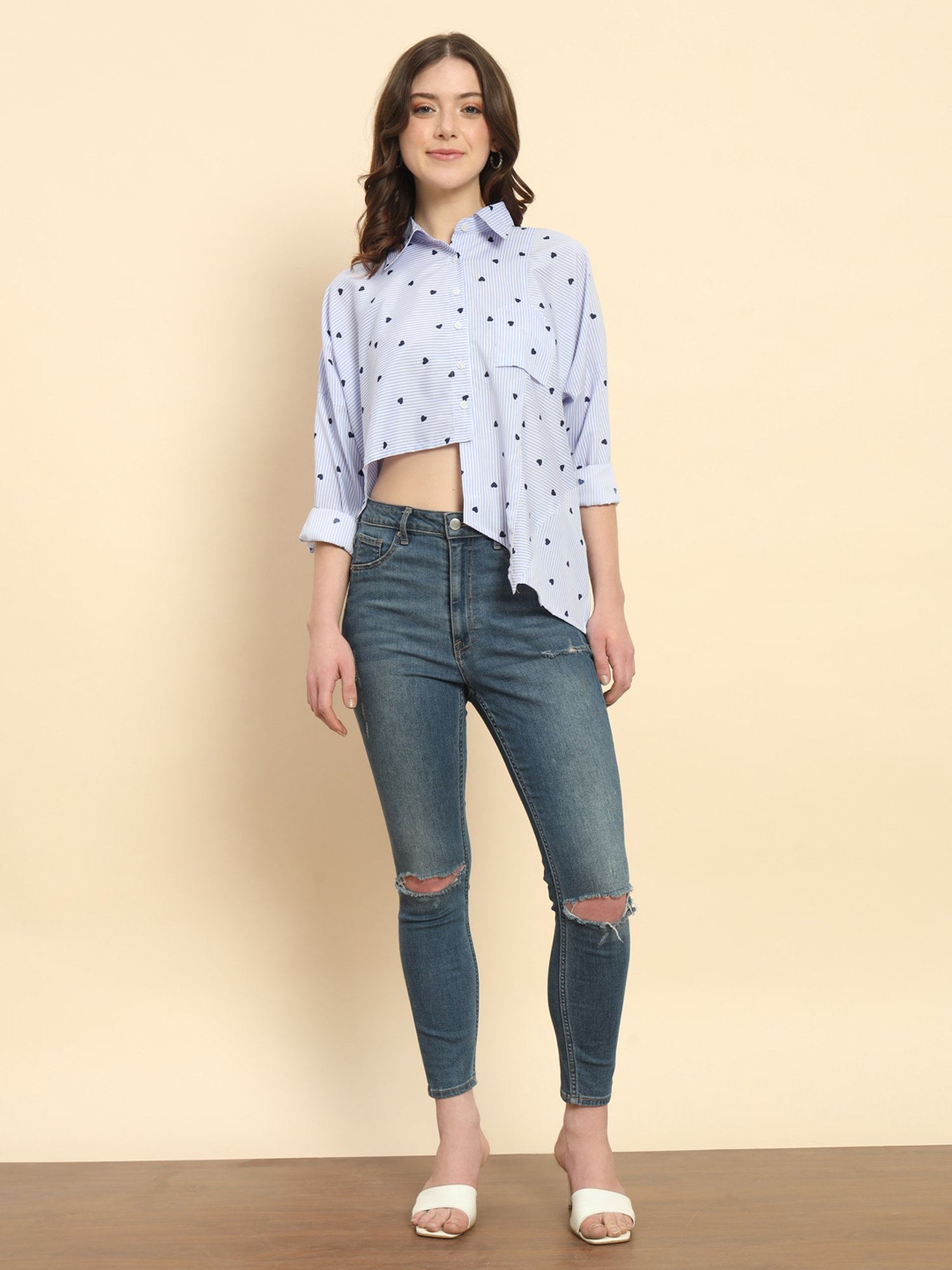 Trend Arrest Blue Striped Shirt