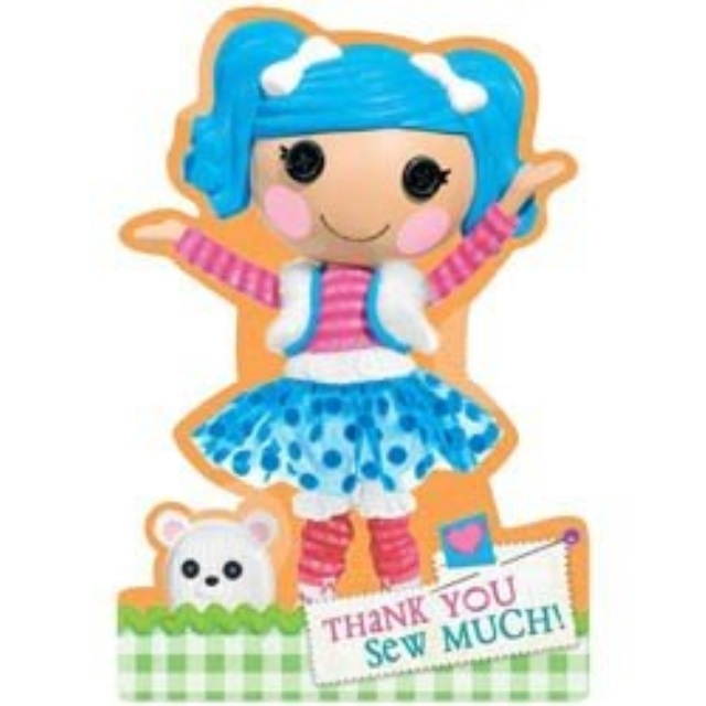 Postcard Thank You cards  Lalaloopsy collection  Party Accessory