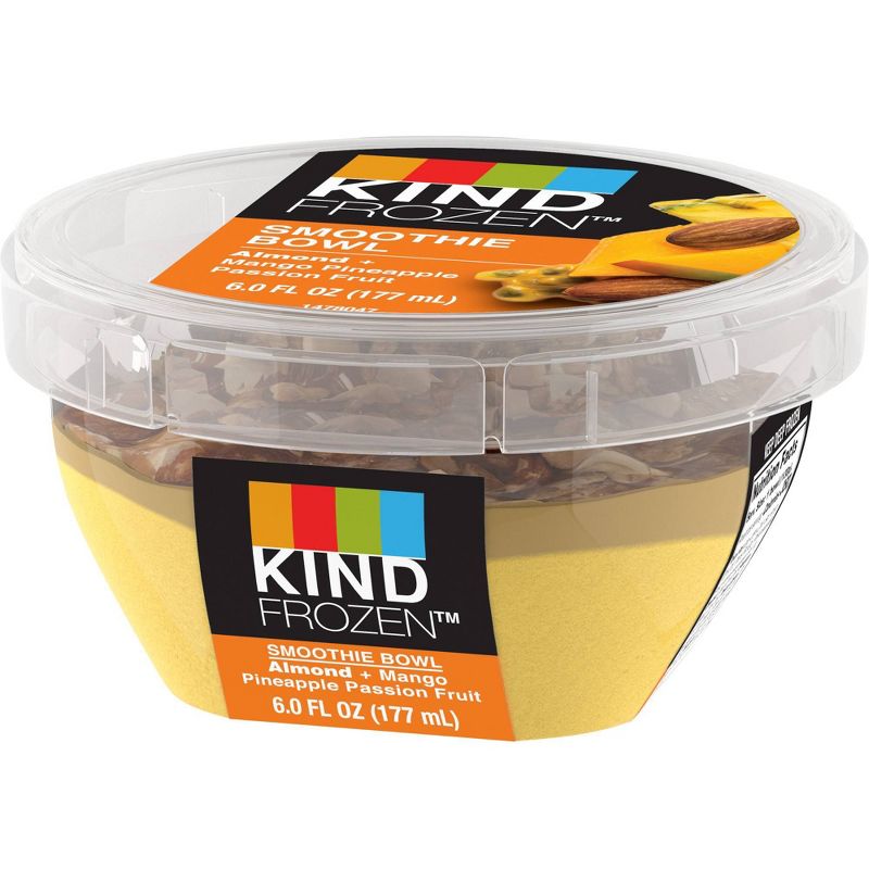 Kind Frozen Smoothie Bowl Almond Mango Pineapple Passion Fruit - 6oz