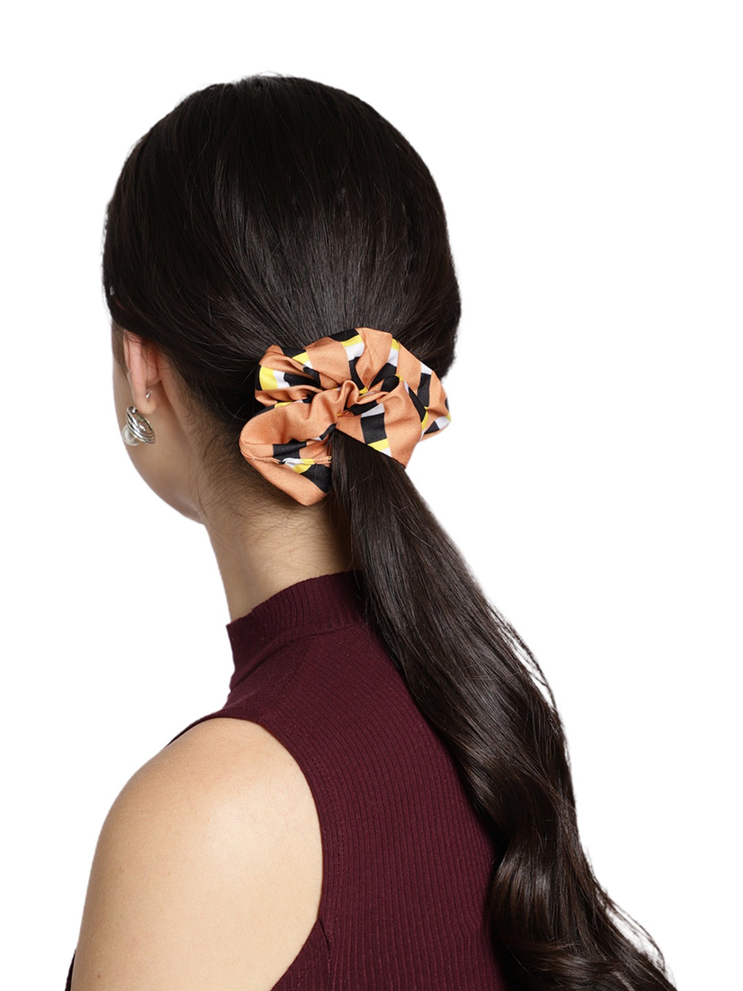 Aditi Wasan Off White Printed Head Bands Pack of 2