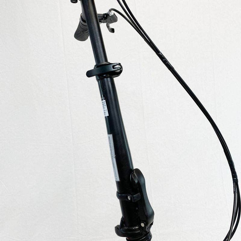 ZiZZO Ferro 7-Speed Steel 20" Folding Bike - Black