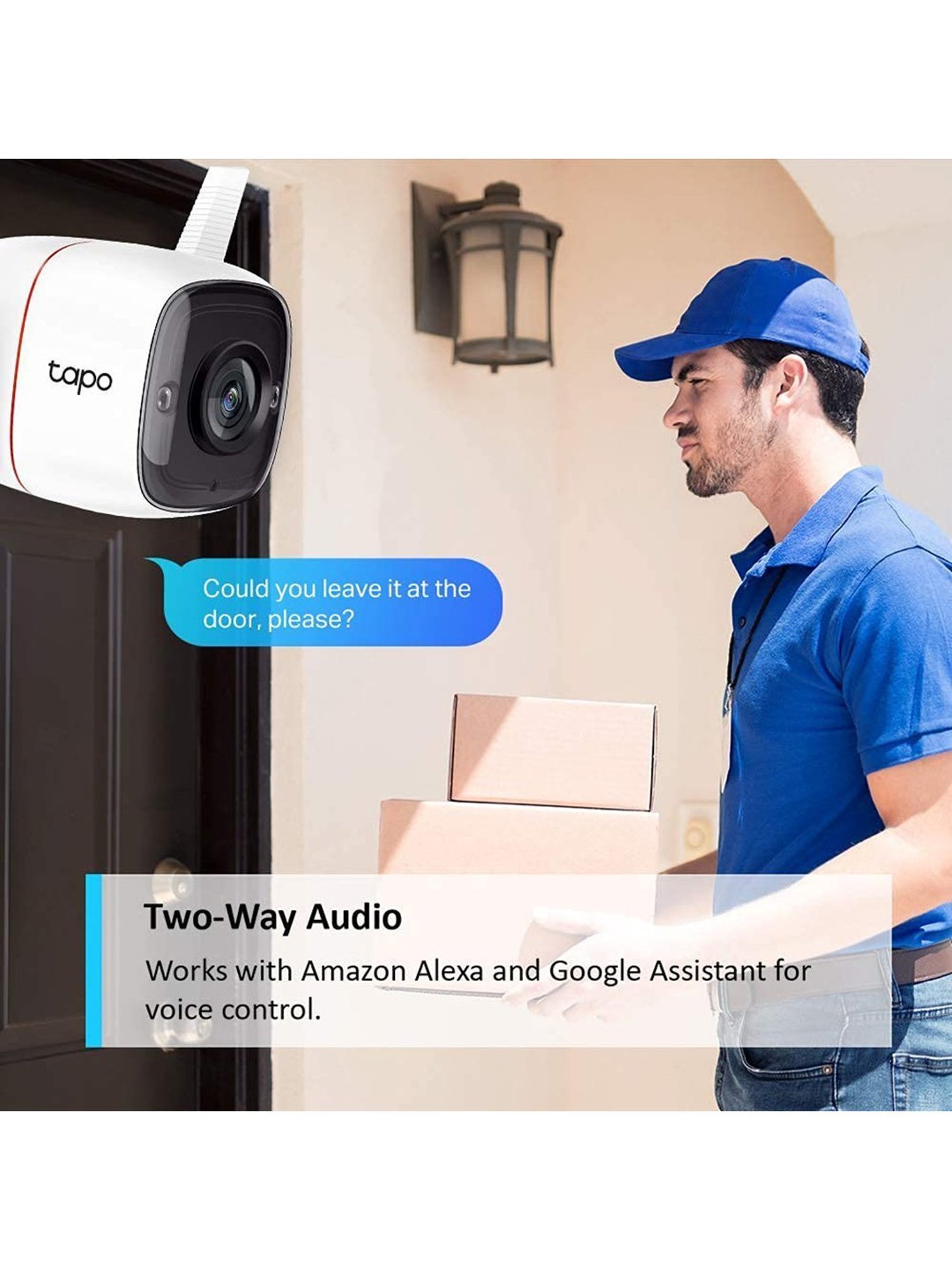 TP-LINK Tapo C310 3MP 1296p Outdoor Wi-Fi Security Camera (White)