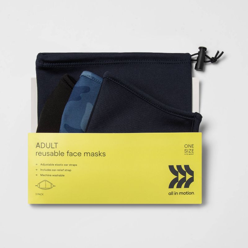 Copper Compression Infused Face Mask - Black - L/XL