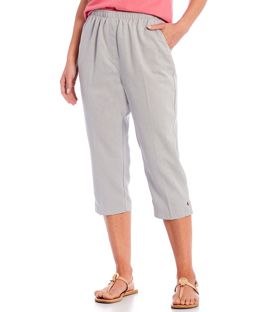 Westbound Petite Size Linen Capri Pants