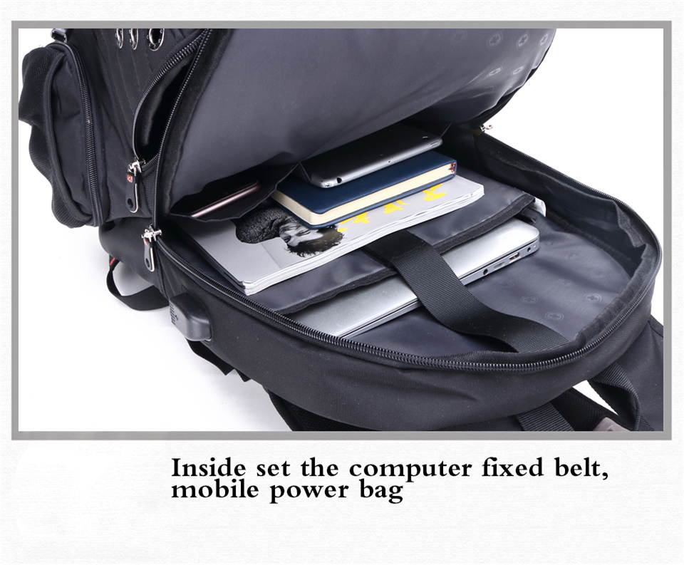 ESTONE 17 inch  Men's Backpack Computer Notebook School Travel Bags Unisex Large Capacity bagpack waterproof Business Fit up to 17 inch Laptop, Notebook,Mackbook