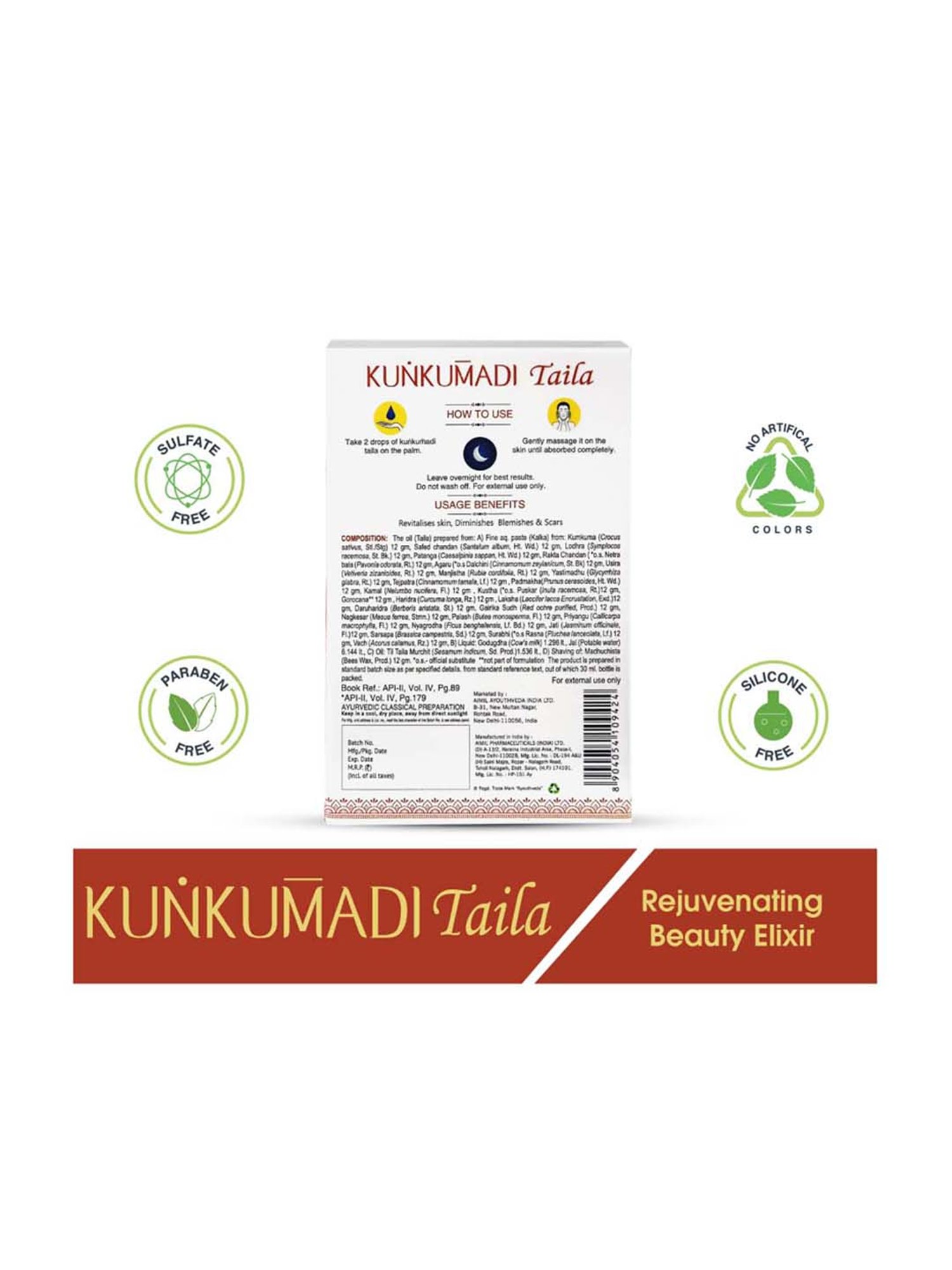 AyouthVeda Kunkumadi Taila - 30 ml