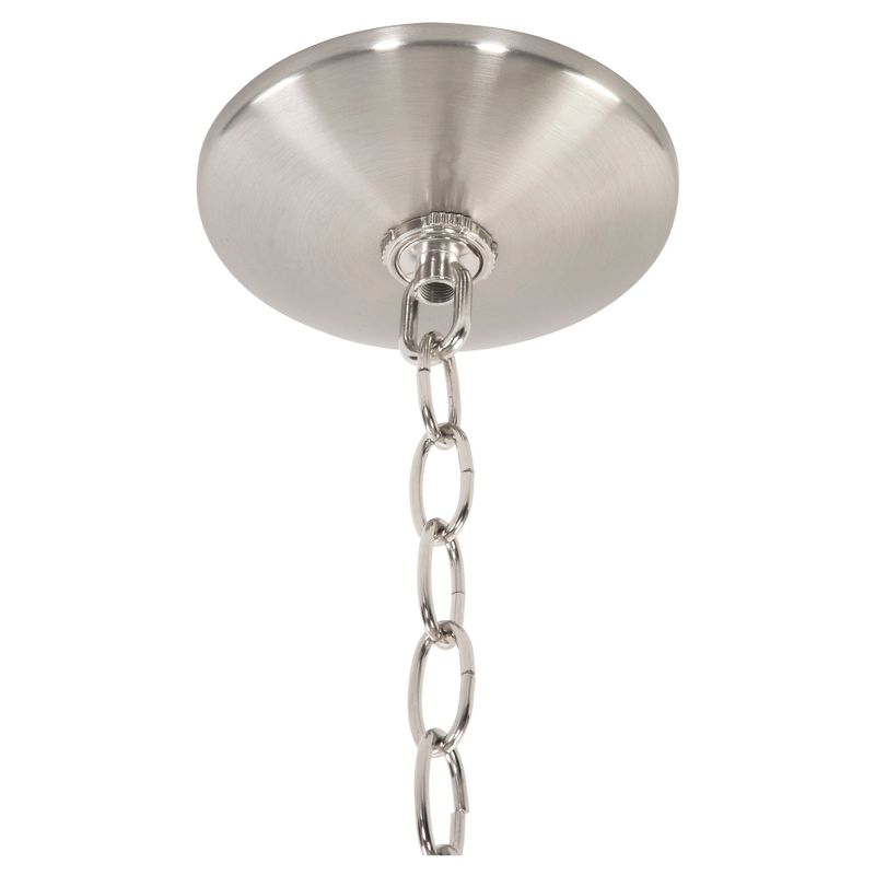 Yosemite Three Lights Bowl Chandelier Satin Steel