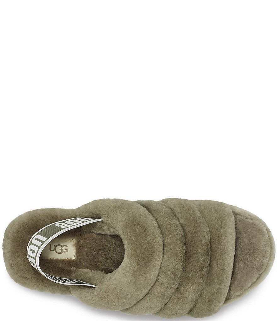 UGG&reg; Logo Fluff Yeah Fur Slides