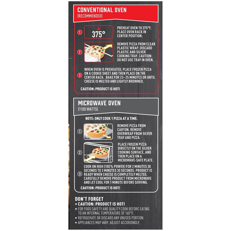 Red Baron Deep Dish Singles Supreme Frozen Pizza - 11.5oz