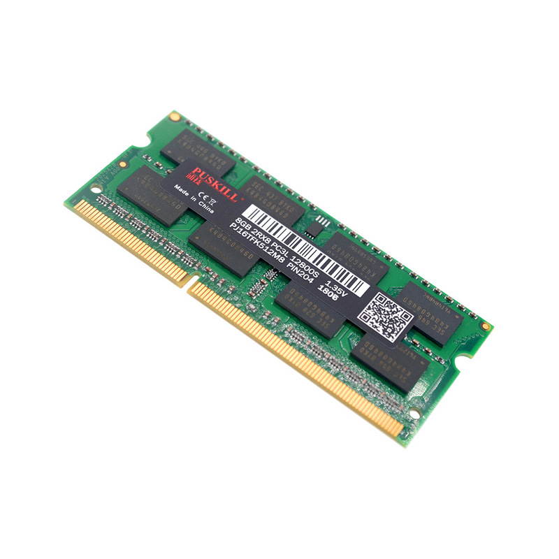 PUSKILL DDR3 1600MHz SODIMM RAM PC3-12800 4G 1.35V CL11 204 Pin Support ECC Unbuffered Laptop Memory Notebook RAM Module for Mac Intel and AMD System
