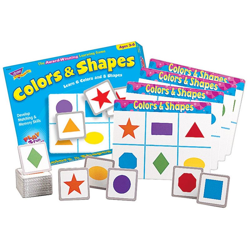 Trend Enterprises Match Me Game Set - Alphabet & Color and Shapes