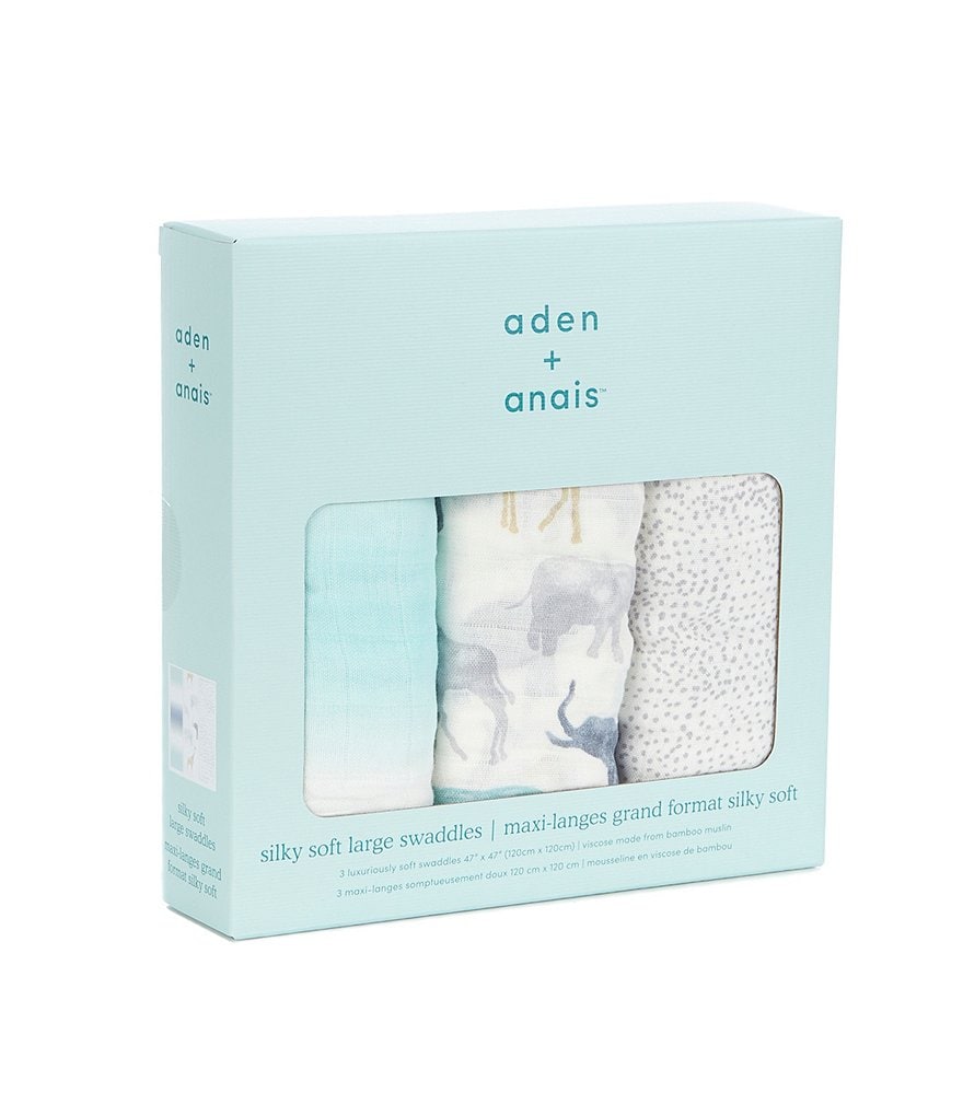 Aden + Anais Baby Expedition 3-Pack Swaddle Blankets