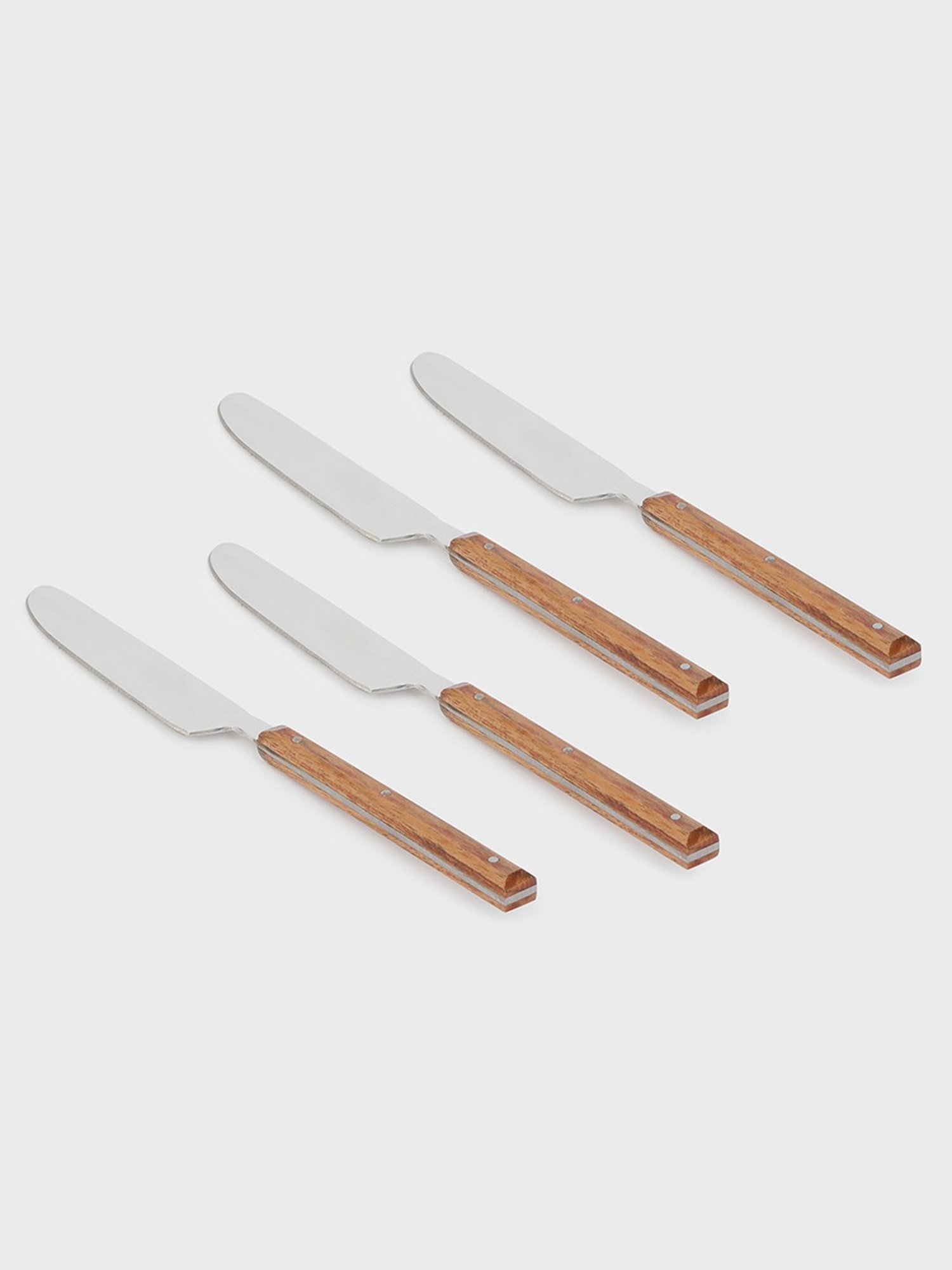 Pure Home and Living Silver Stainless Steel Textured Cutlery sets