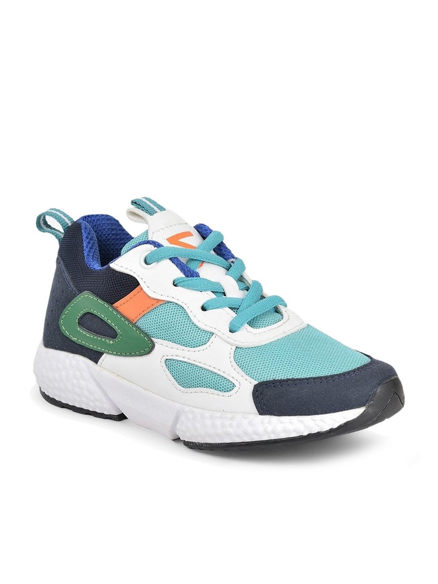 LEAP7X By Liberty Kids Blue & White Lace Up Shoes