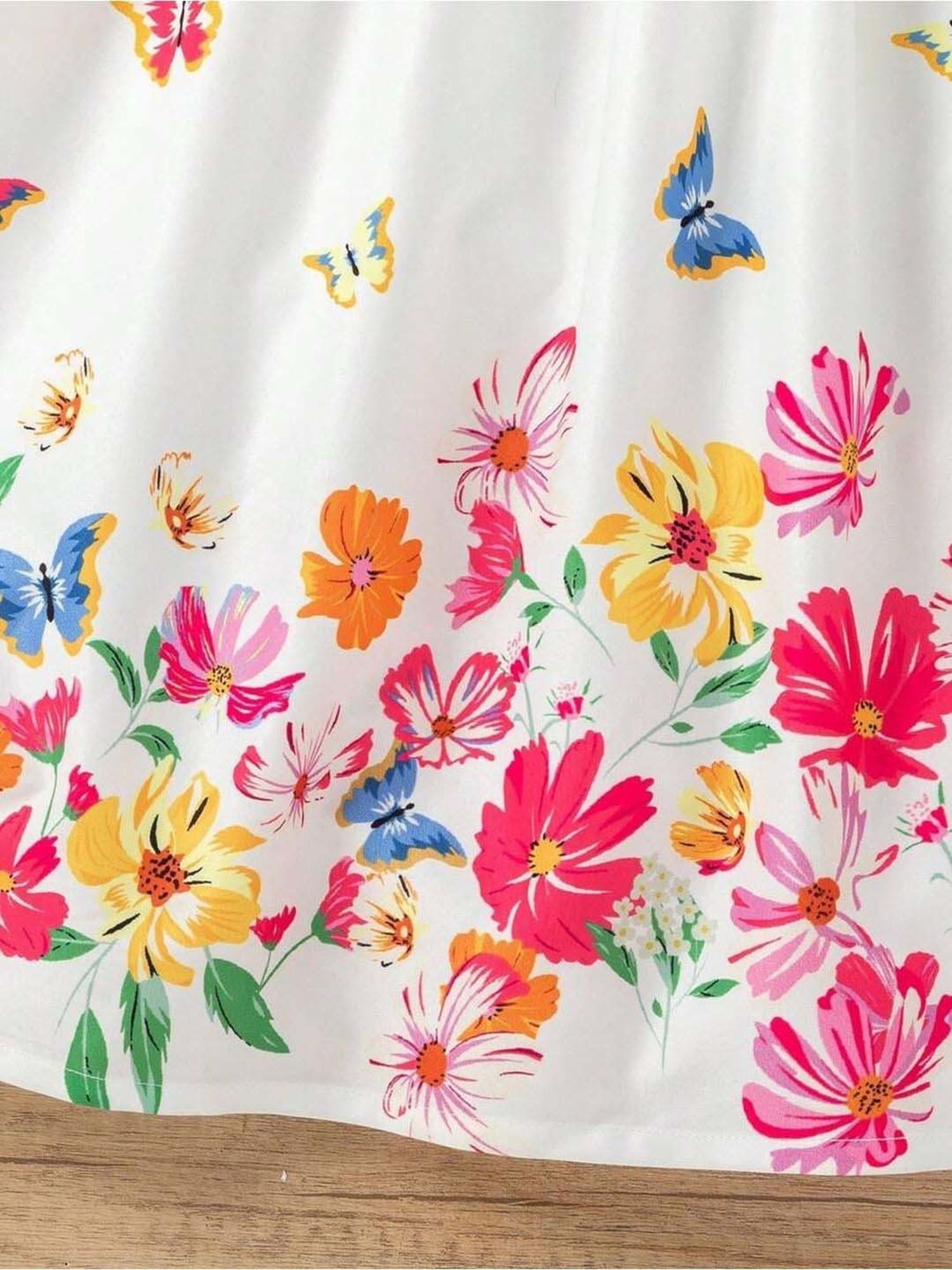 Bolly Lounge Girls Off White Floral Dress