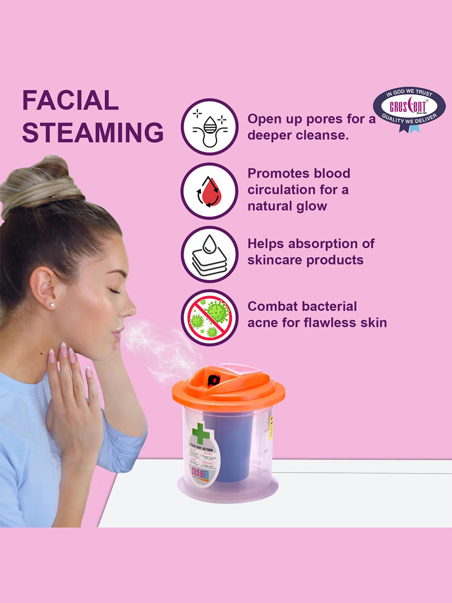 iGRiD IG1614N Compact Compressor Asthma Nebulizer (White)