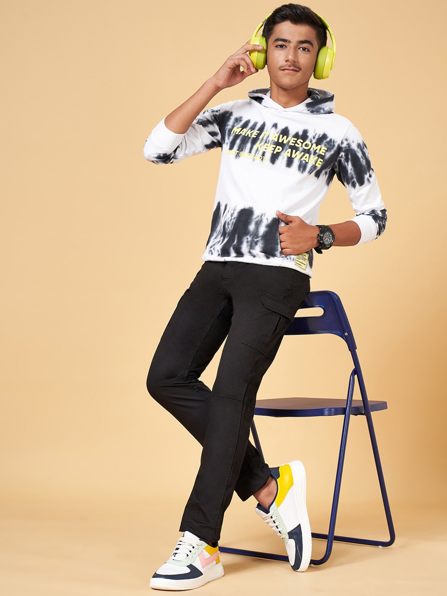 Coolsters by Pantaloons Kids Off White Printed Full Sleeves Sweatshirt