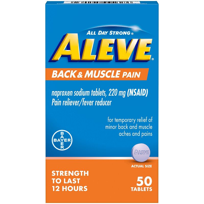 Aleve Acetaminophen Back and Muscle Pain Tablet (NSAID) - 50ct
