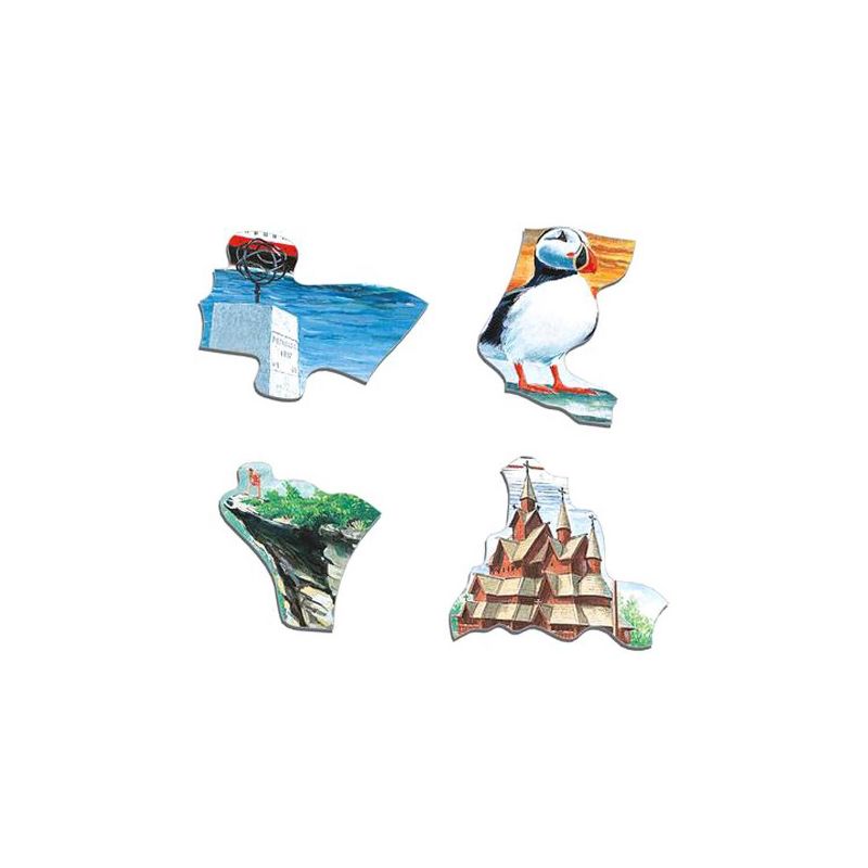 Larsen Puzzles Norway Attractions Kids Jigsaw Puzzle - 70pc