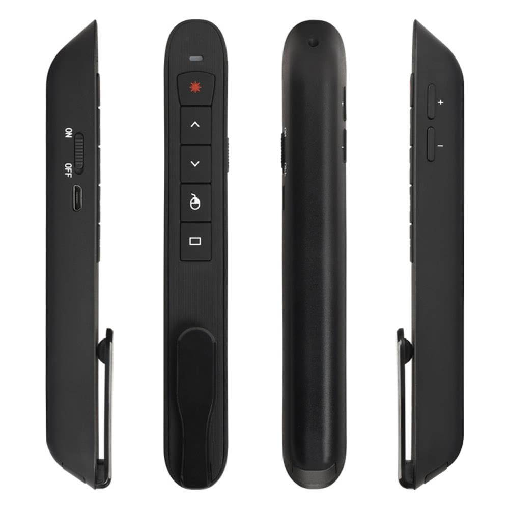 2.4GHz Wireless Air Mouse Flip Pen Laser Pointer 6 Gxes Gyroscope Presenter for PPT Presentation