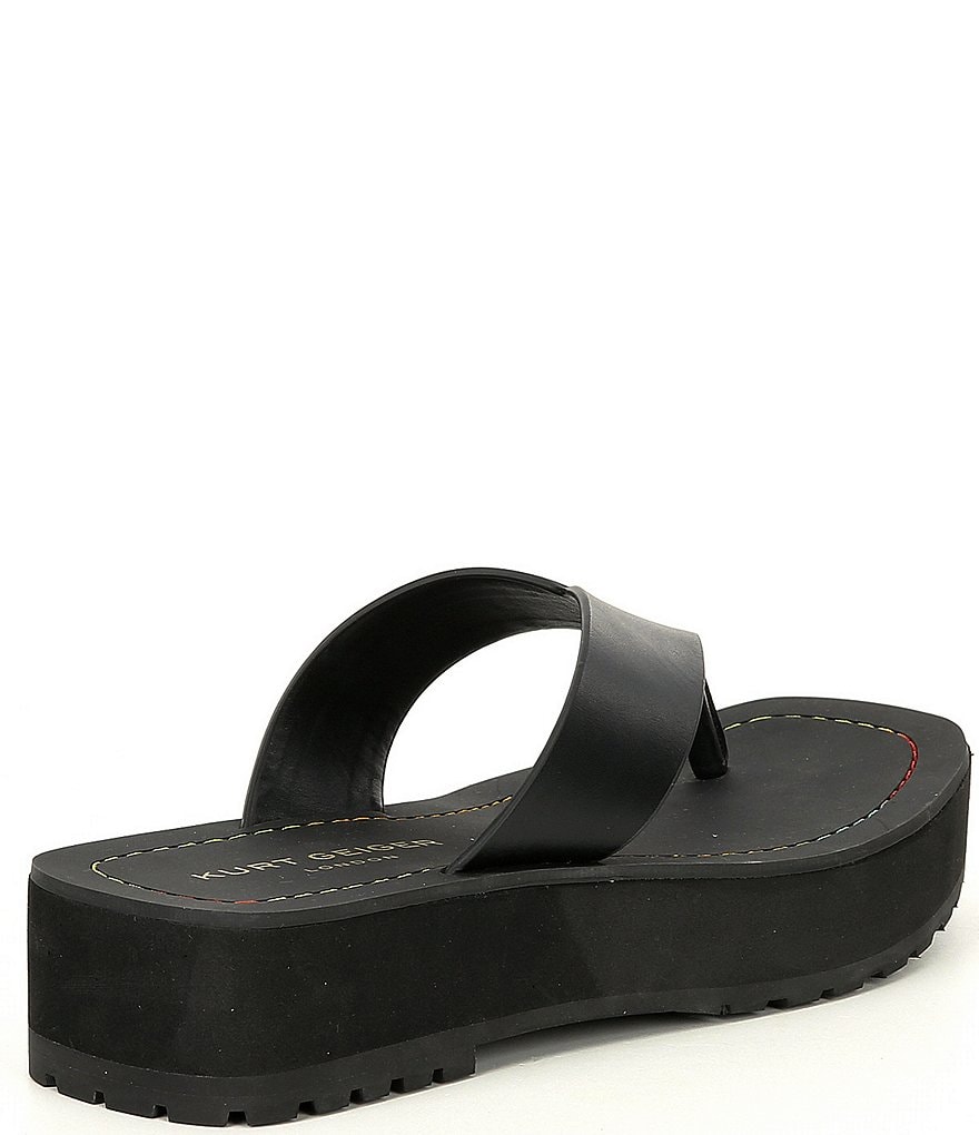 Kurt Geiger London Molly Leather Thong Sandals