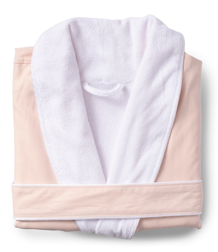 Lauren Ralph Lauren Paisley Print Satin Short Wrap Robe