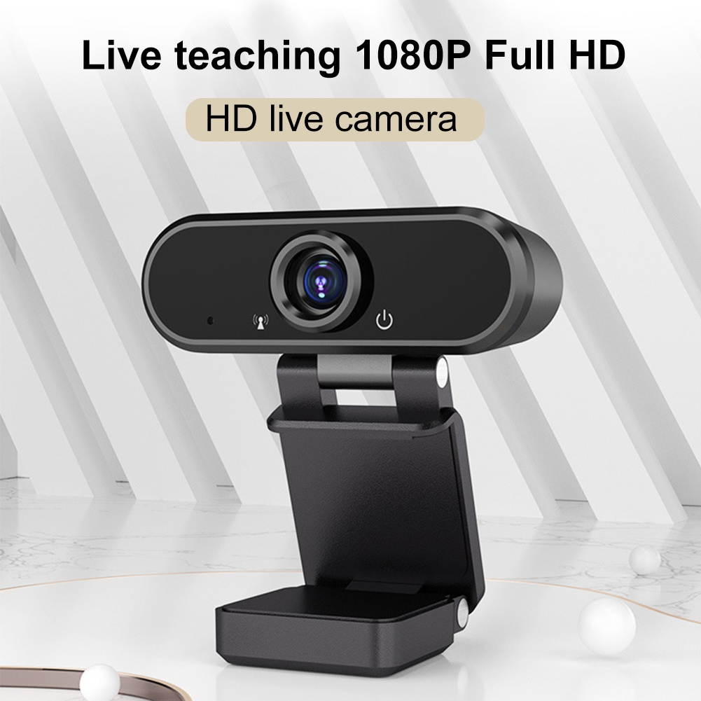 1080P HD Home Webcam Camera Auto Focus PC Desktop Computer Telecommuting Laptop