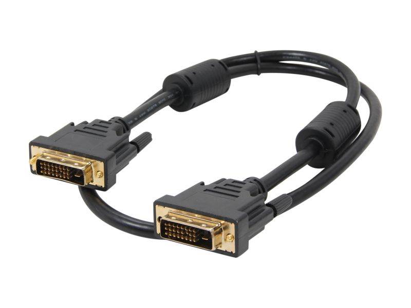 DAT 7321D Black Male to Male One DVI-D to DVI-D Single Link Cable