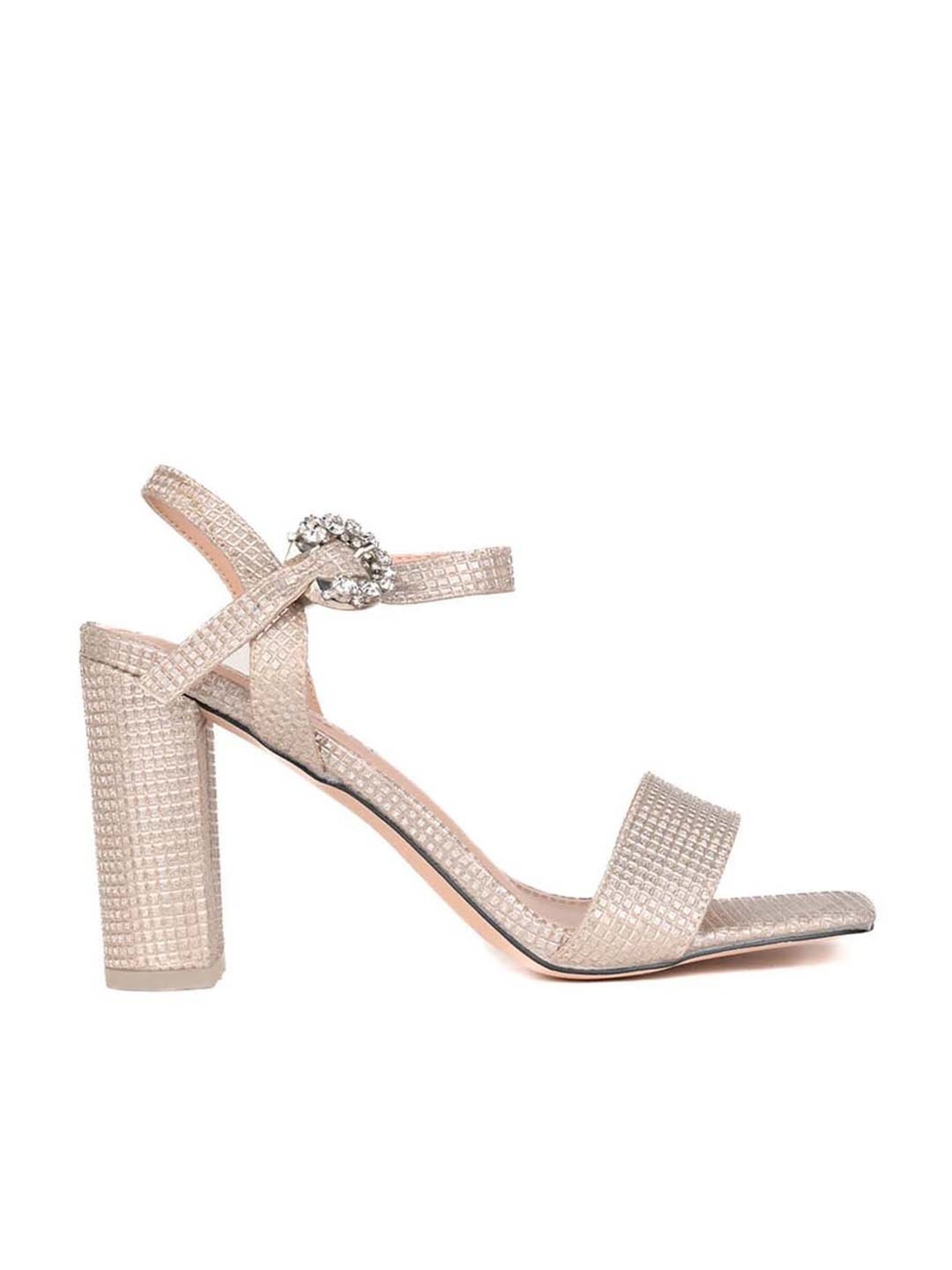 Ronnie Grey Women's Golden Ankle Strap Sandals