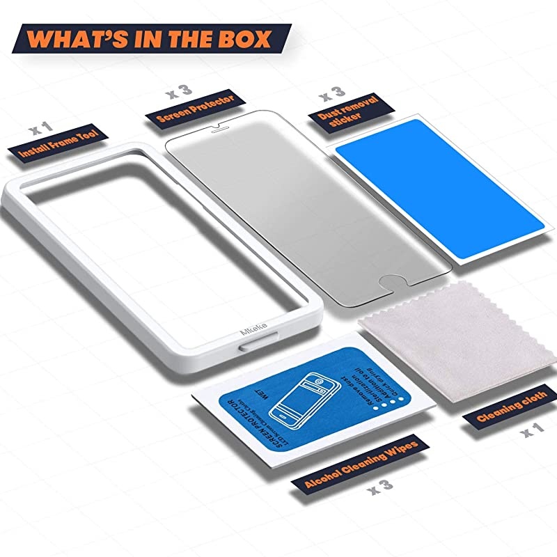 3Pack  Compatible with iPhone SE Screen Protector 2020 Tempered Glass Screen Protector for iPhone 87 and iPhone 6 6s with EasyInstallation Tool47 inch