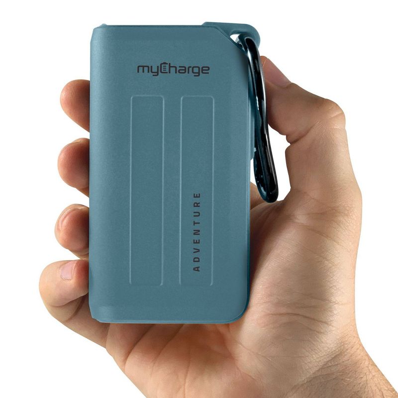 myCharge Adventure H2O Plus 6700mAh/2.4A Output Dual USB-A Port Power Bank - Blue
