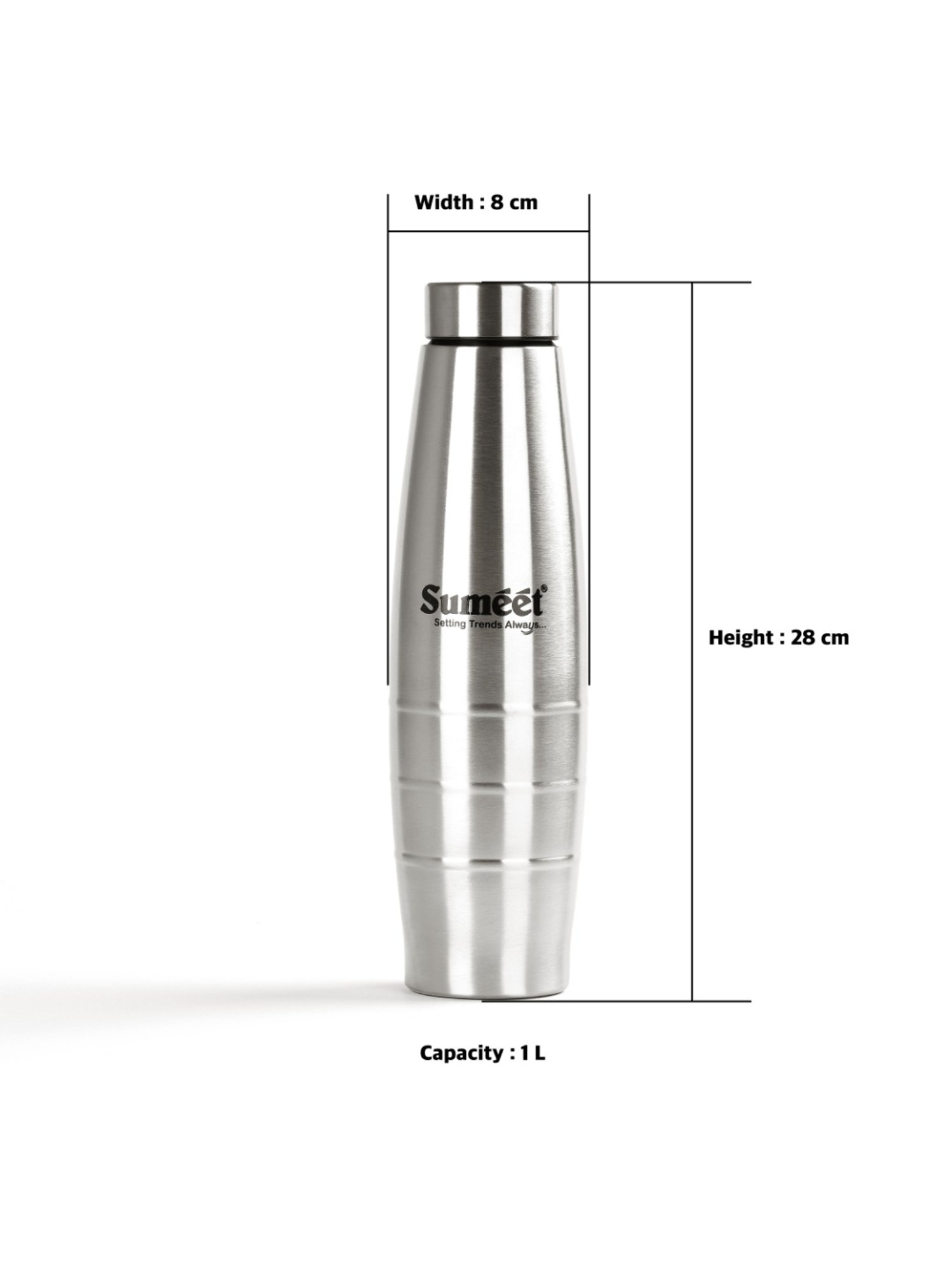 Milton BLISS 900 Thermosteel Vaccum Insulated Hot & Cold Water Bottle, 820 ml, Pink