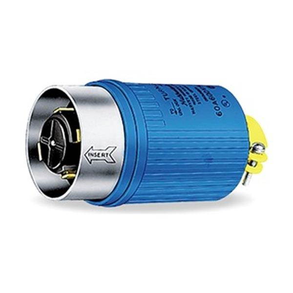 Hubbellock Locking Plug,600VAC,60A,4P,5W,3PH  HBL26519