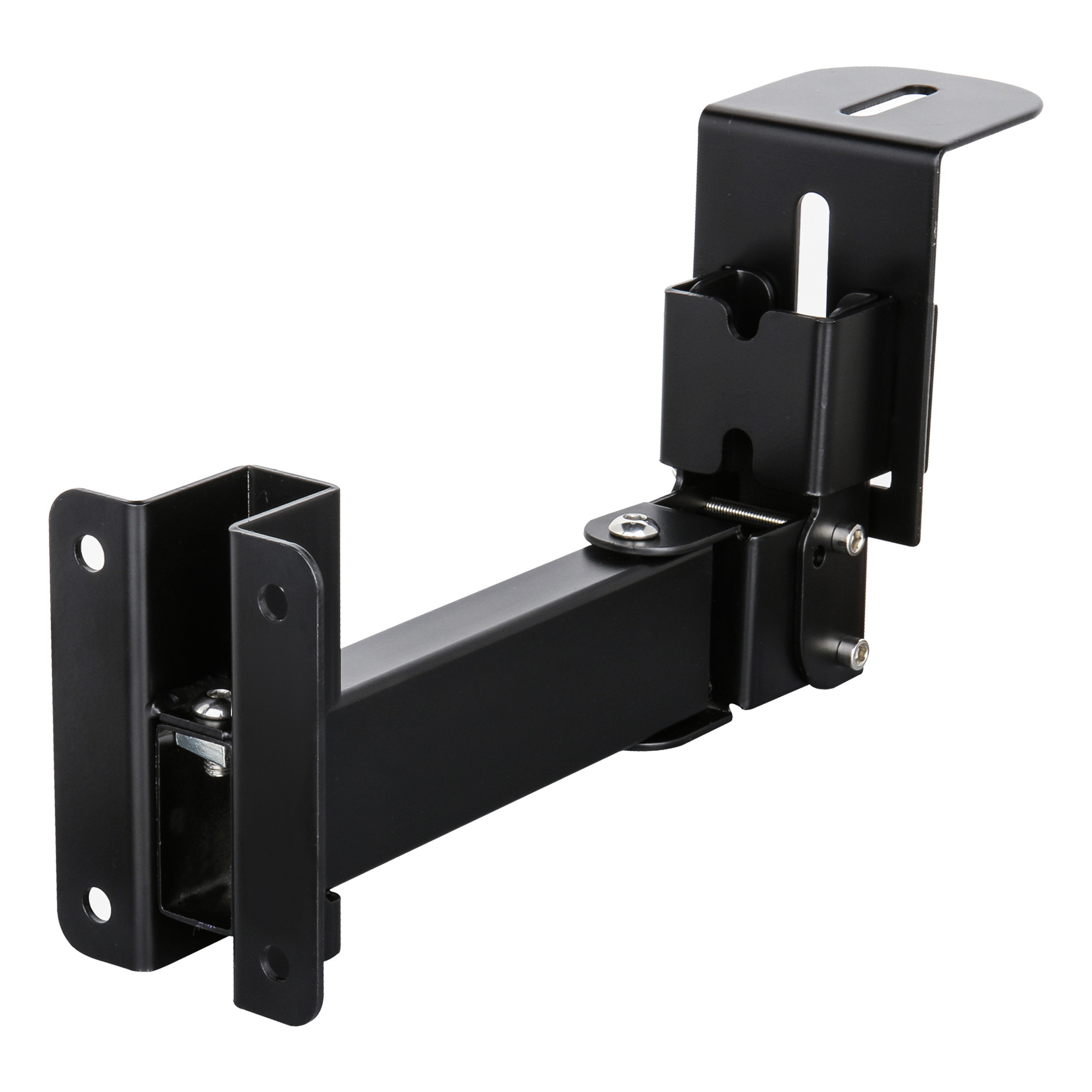 Sound Town 2-Pack Adjustable Wall Mount Speaker Brackets with 180-degree Swivel, 28-degree Tilt Adjustment, Speaker Connectors (STWSD-50R-PAIR)