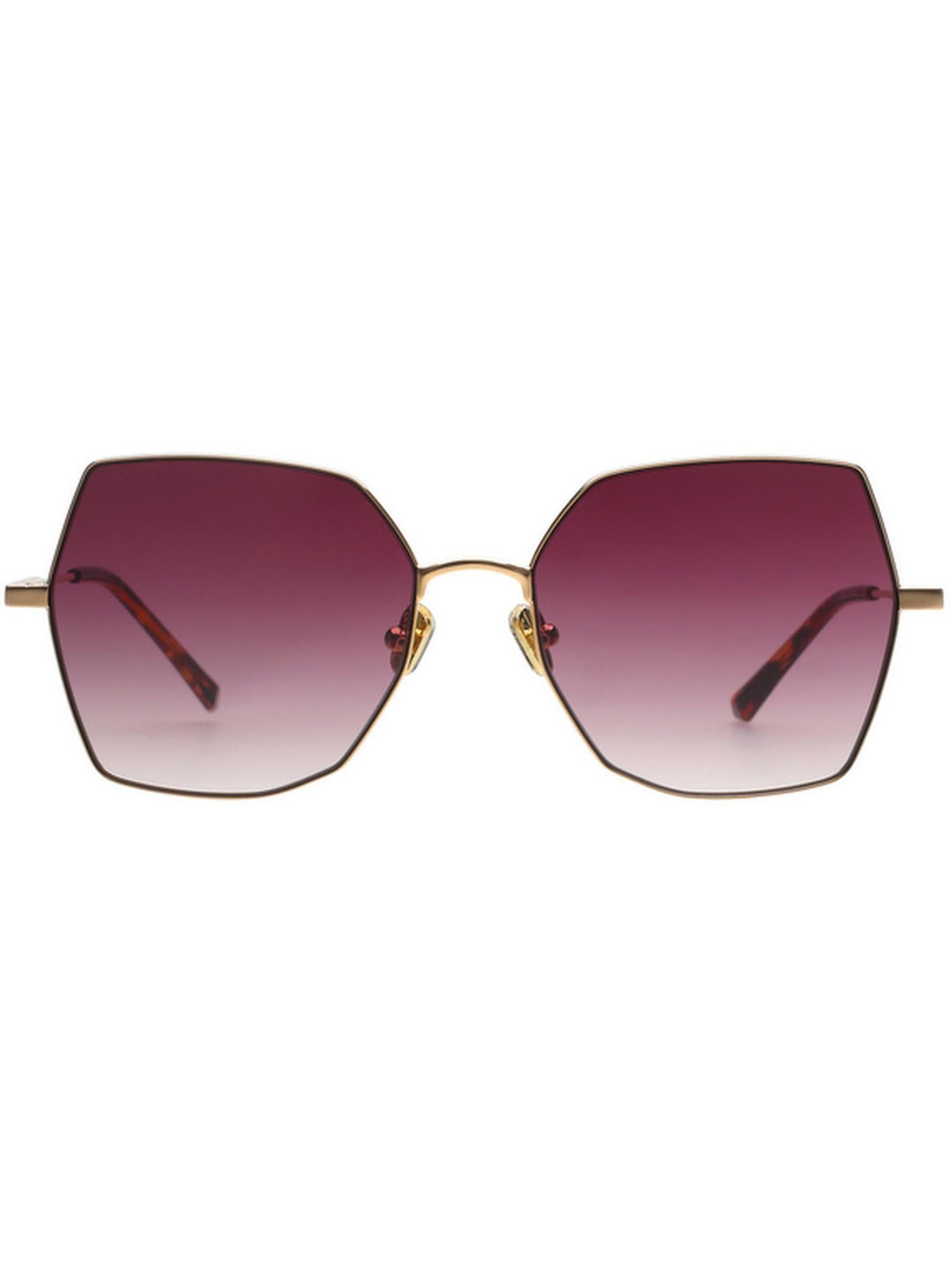 SCOTT Brown Geometric UV Protection Sunglasses for Women