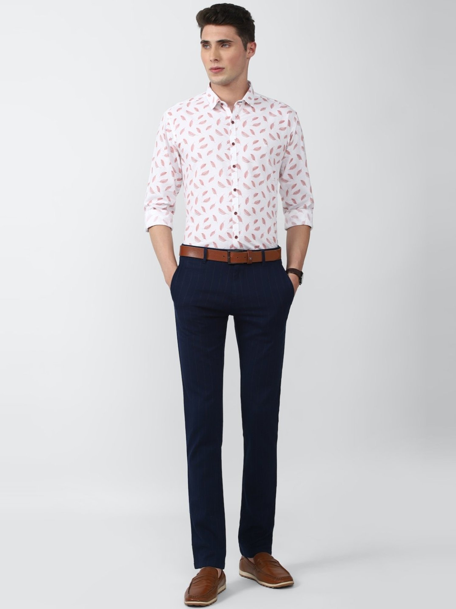 WES Casuals by Westside Olive Relaxed-Fit Mid-Rise Cotton Blend Joggers