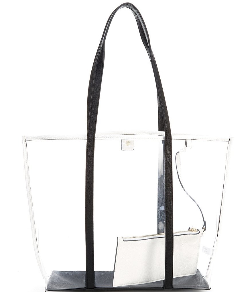 Kate Landry Clear Colorblock Block Tote Bag