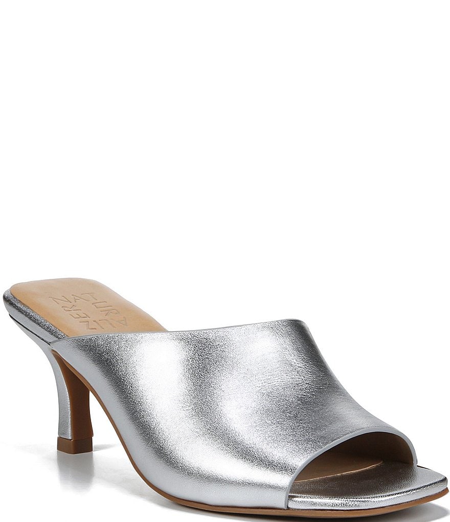 RSVP Collection Naturalizer Stacy Metallic Leather Slides