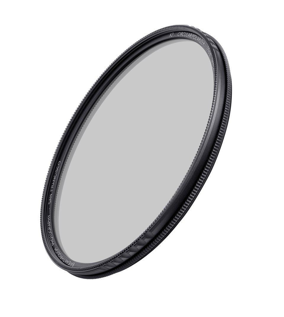 58mm x2 cpl circular polarizing filter for camera lenses  agc optical glass polarizer filter with lens cloth  mrc8  nanotec coatings  weather sealed by breakthrough photography