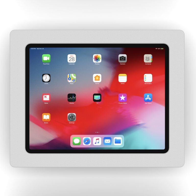 VidaMount Light Grey Enclosure and Tilting VESA Slim Wall Mount [Bundle] compatible with iPad Pro 12.9" (3rd Gen)