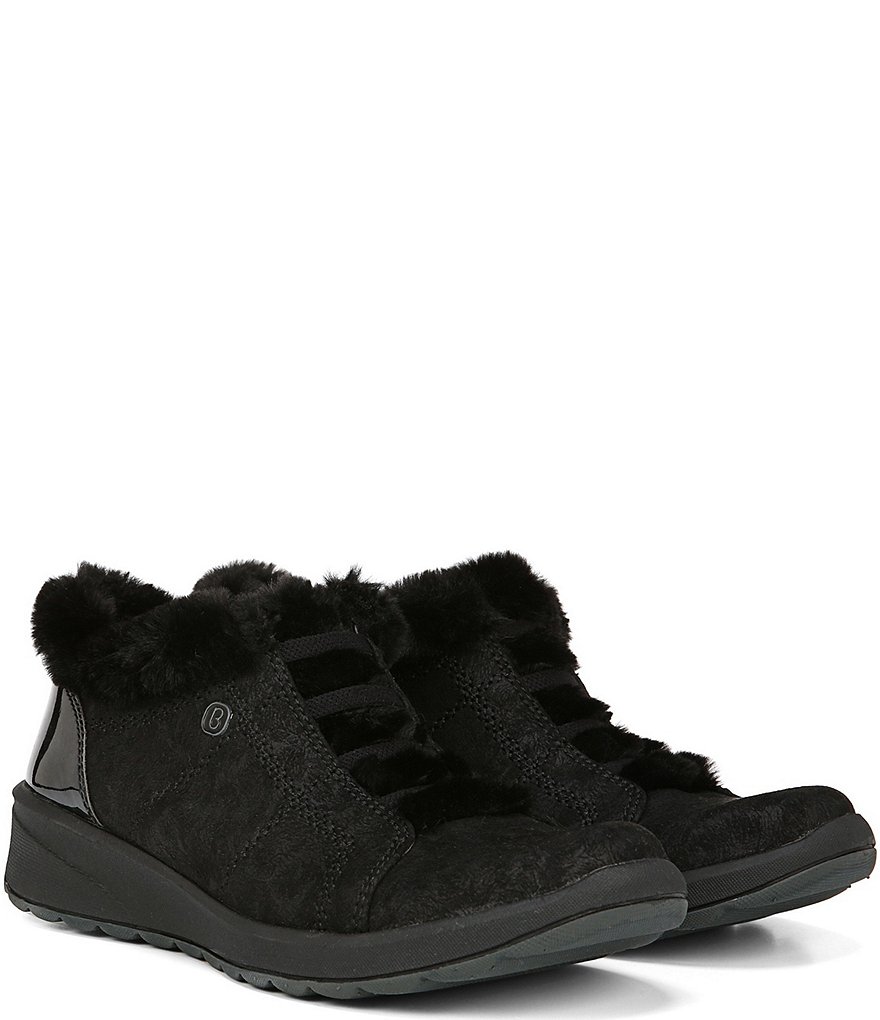 Bzees Premium Golden Faux Fur Lined Washable Ankle Booties