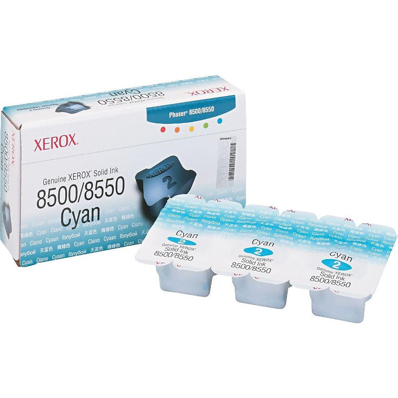 Xerox 108R00669 Solid Ink Stick 1033 Page-Yield 3/Box Cyan 