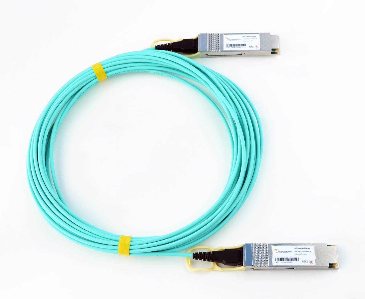 Hummingbird Networks Brand Compatible for Cisco QSFP-100G-AOC30M 100GBase QSFP Active Optical Cable, 30m