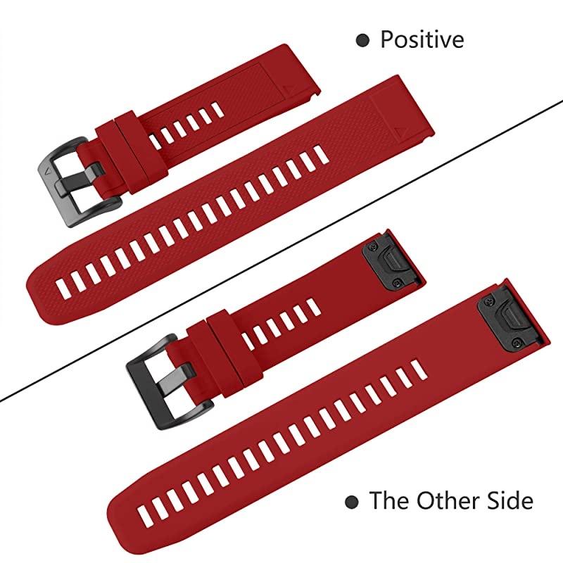 Bands Compatible with Garmin Fenix 5 and Fenix 5 Plus Watch Strap Replacement Silicone Band for Forerunner 935, 945, Approach S60, Not Fit 5X, 5S