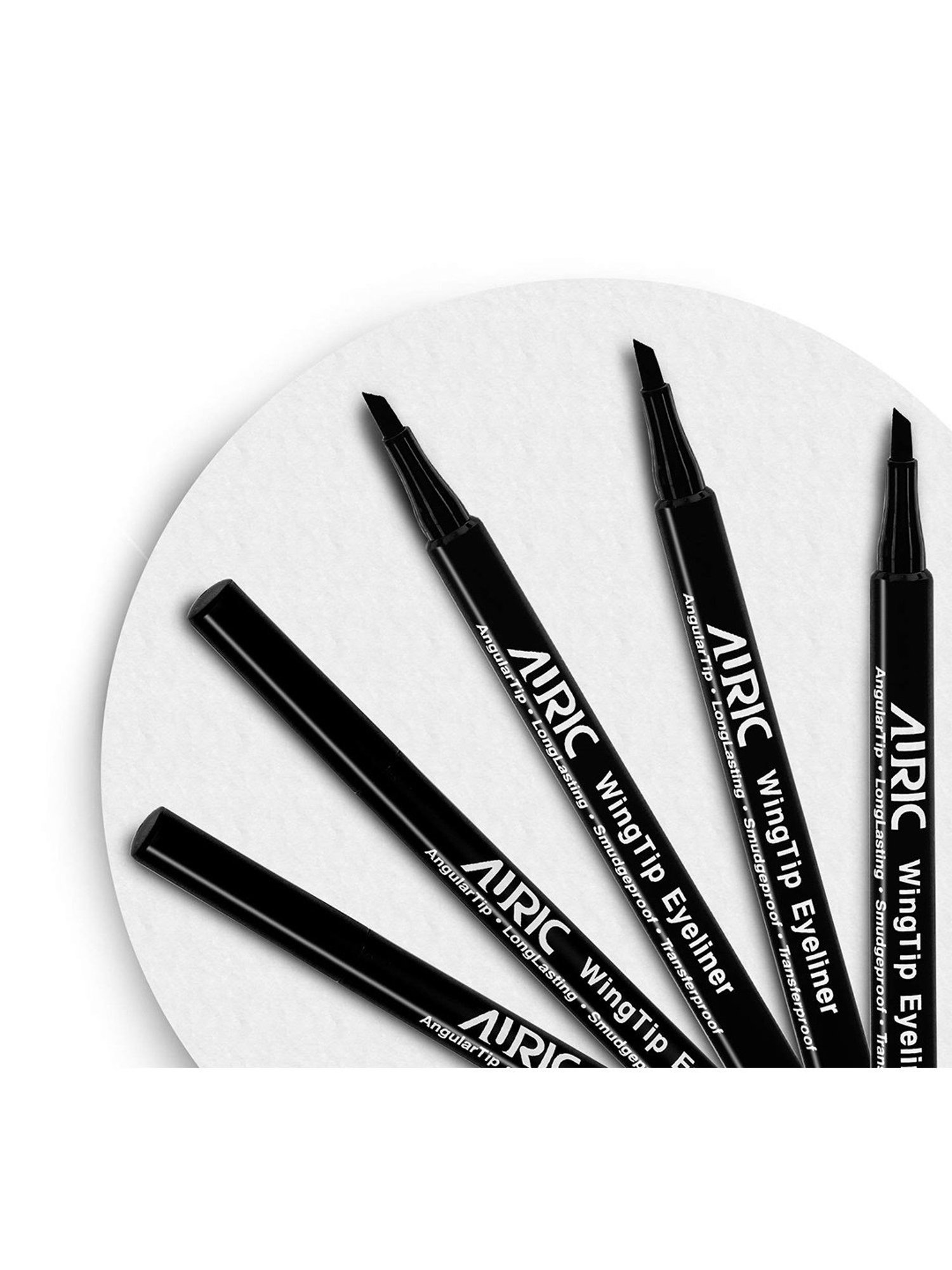 Auric Beauty Wing Tip Eyeliner Matt Black - 1.2 ml