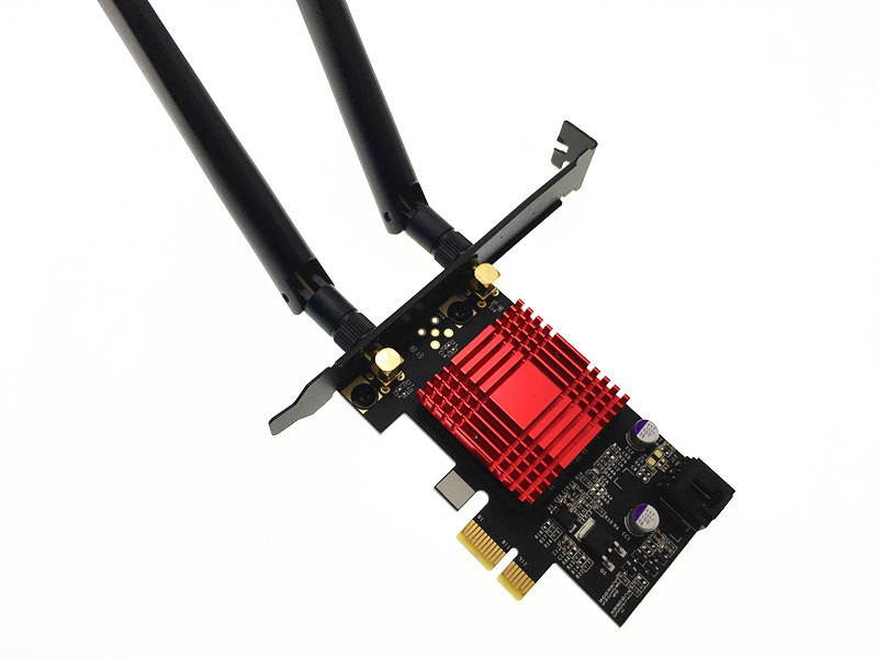 Plugadget 9260AC PCIE Wireless Card, Dual Band 1730Mbps Wireless Adapter Wifi Bluetooth 5.0 with Heat Sink for Desktop Computer PC