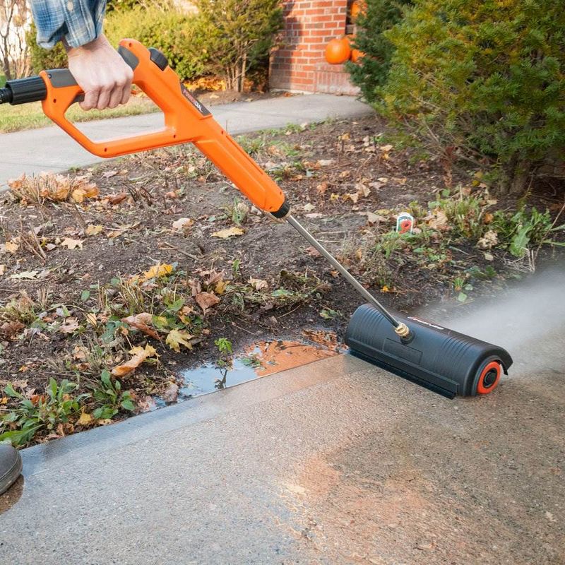 Generac 4000 PSI 18 Inch 5 Nozzle Rolling Power Broom Pressure Washer Attachment