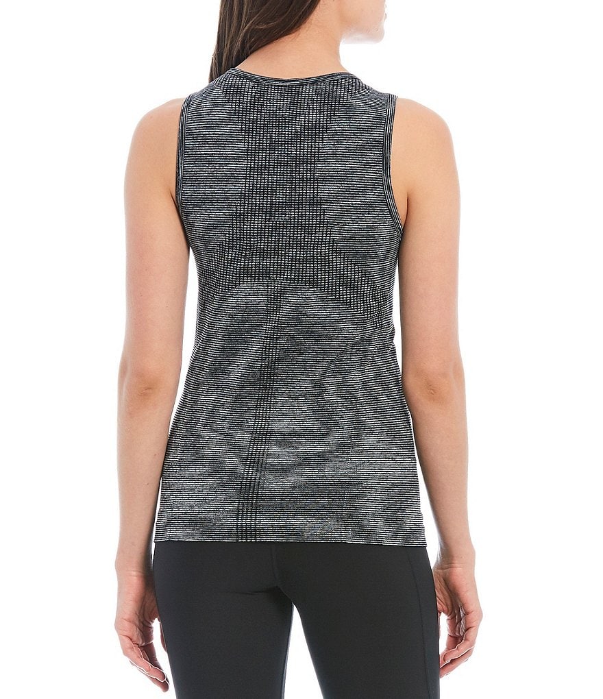 IBKUL Kimmy Print Long Sleeve Mock Neck Active Top